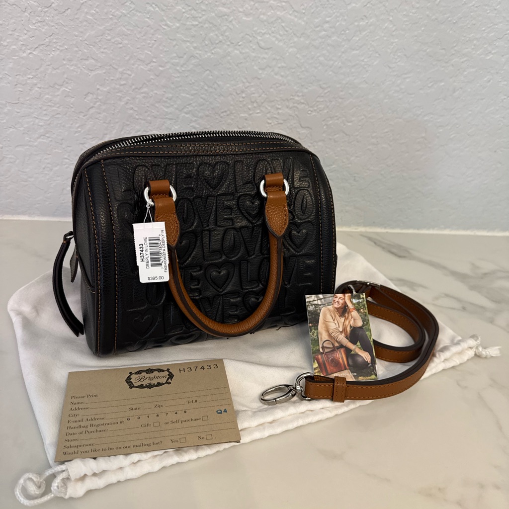 Brighton Deeply In Love Satchel Black